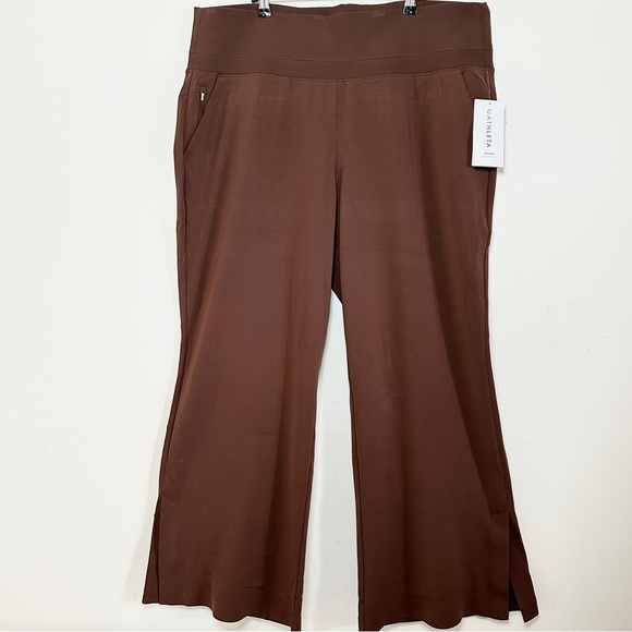 Athleta Venice Flare Stretch Pants 2X Mocha - Picture 4 of 9